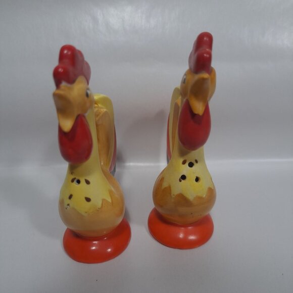 Holt Howard Crowing Roosters Salt Pepper Shakers Vintage Table Decor Collectible - Picture 9 of 16